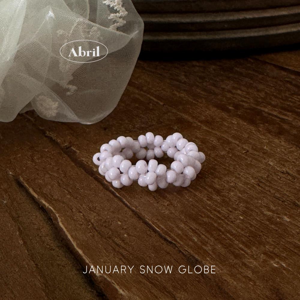 [아브릴] January Snow Globe Ring