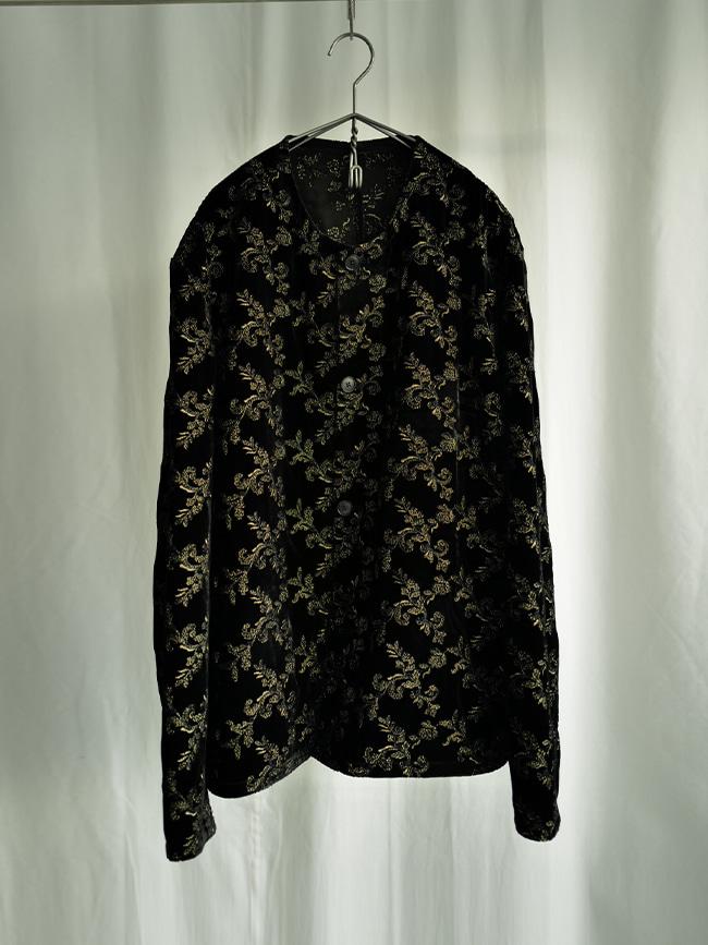 유겐_ Jonas French Velvet Blouson [Black]