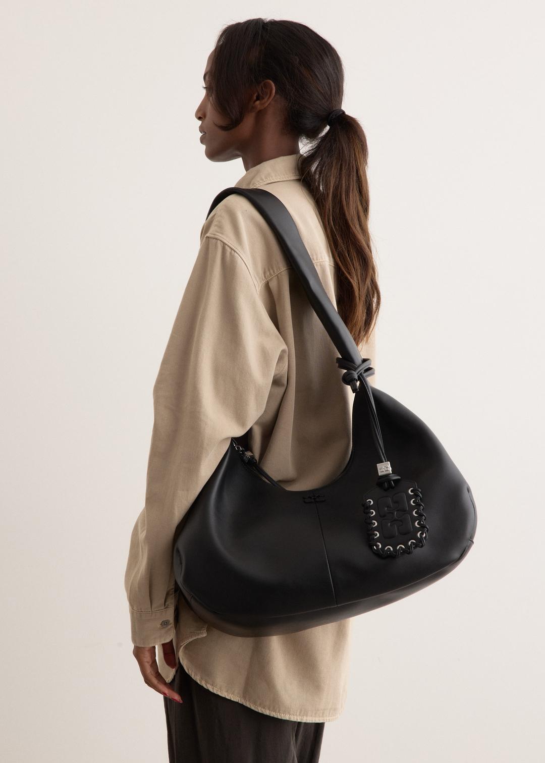 Medium Hobo Bou Bag - 099 Black / OS