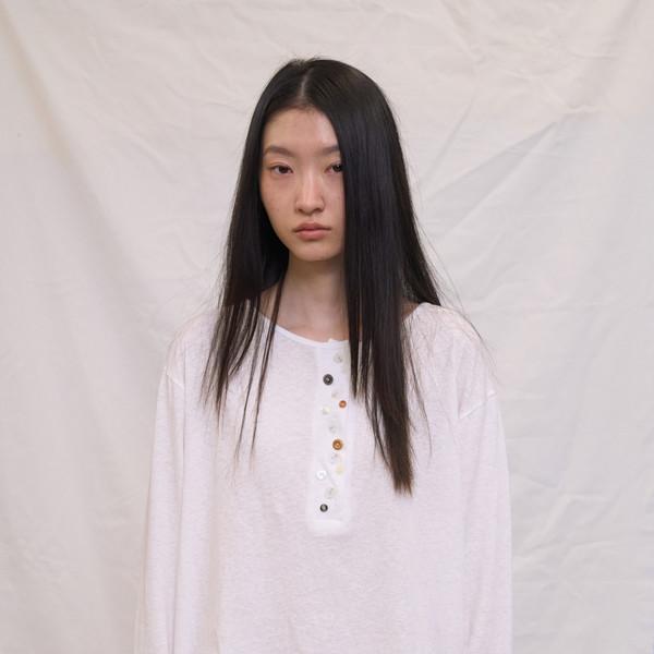 Button Long Sleeve (Ivory)