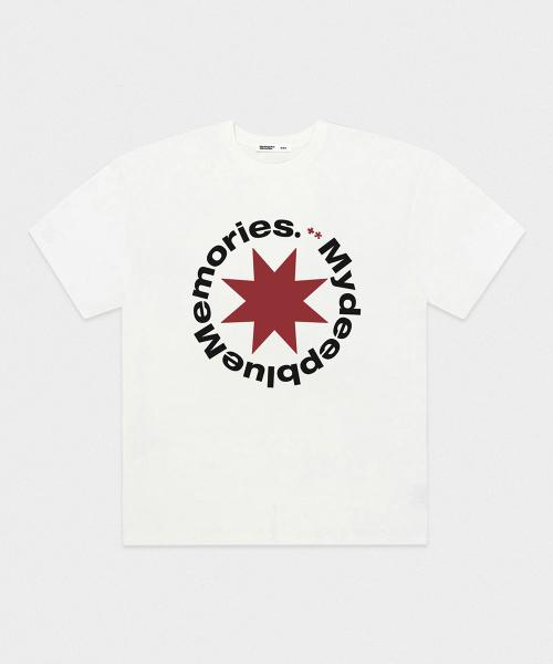 Mm FRONT ROUND T-SHIRTS (WHITE)
