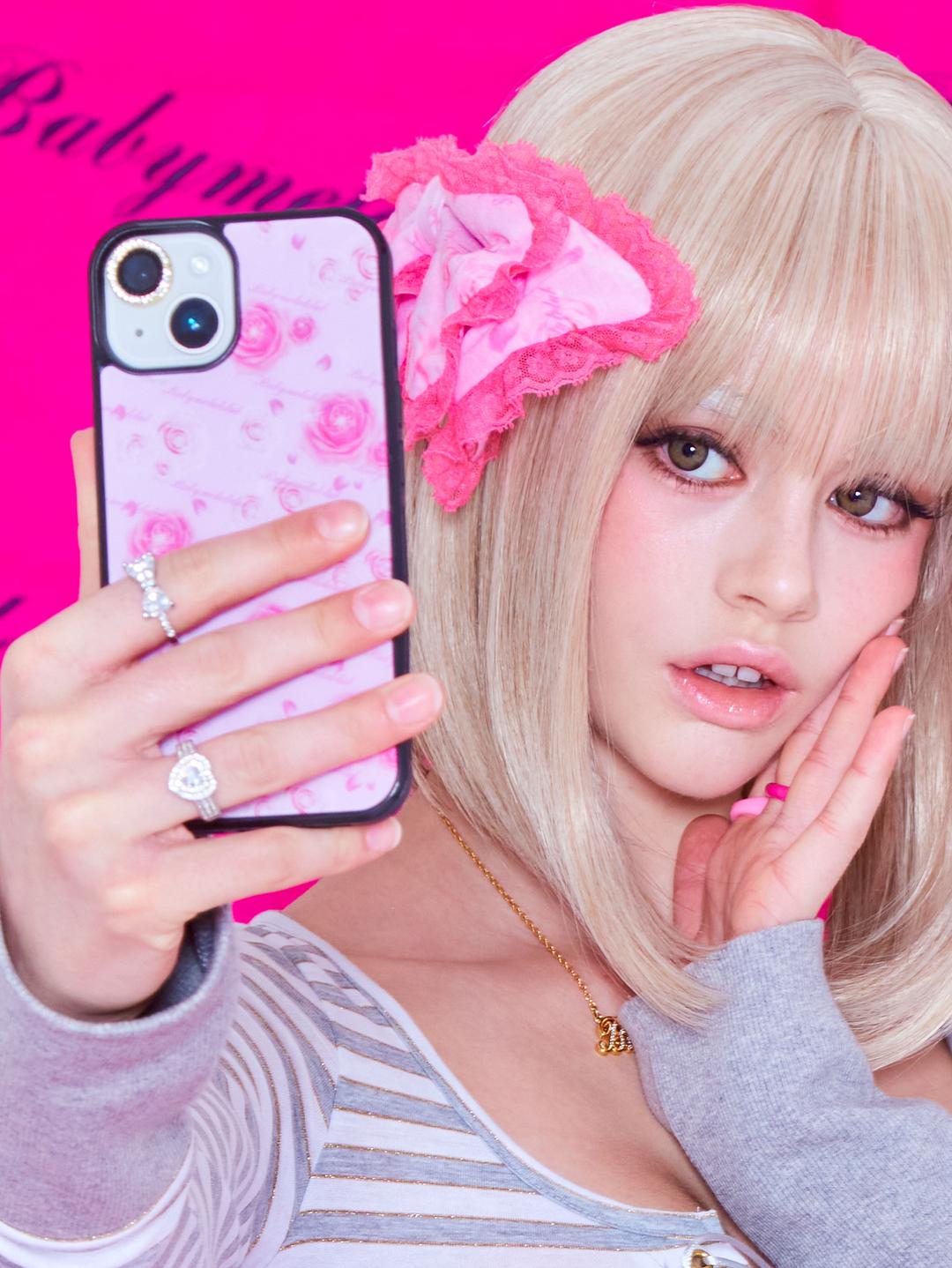 [PRE-ORDER] Iphone case (rose bonbon pink)