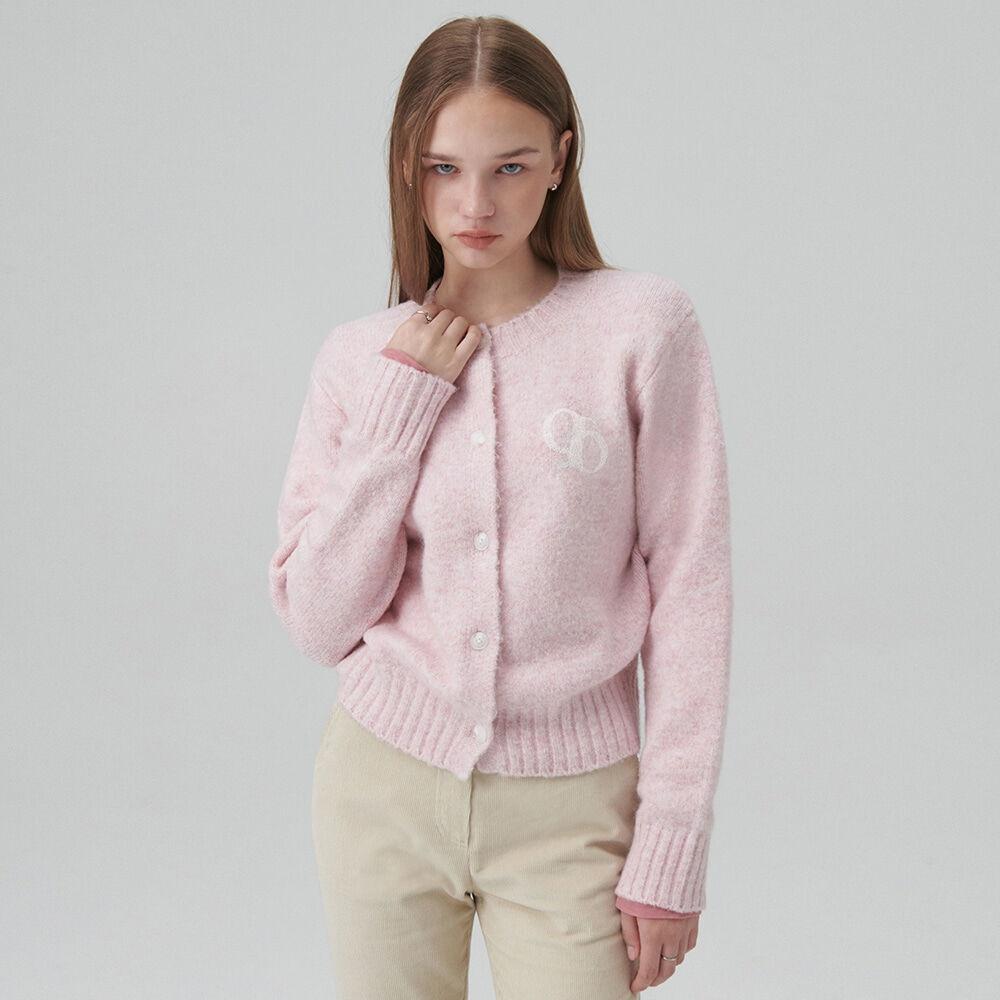 시티 심볼 로고 가디건_PINK