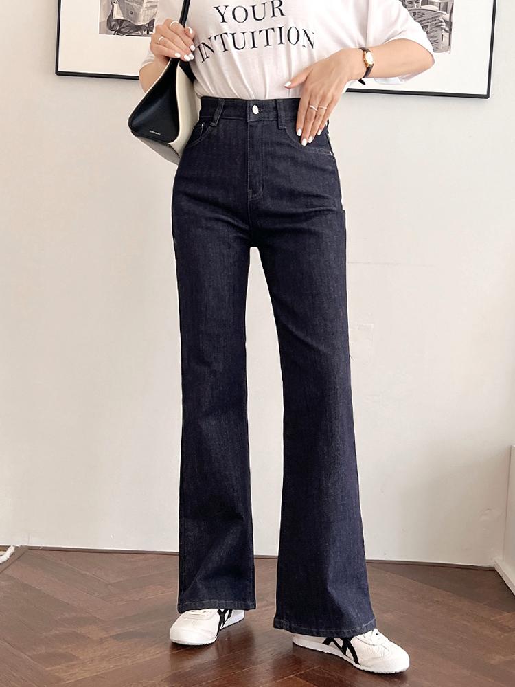 생지 논페이드 히든밴딩 롱 부츠컷 청바지