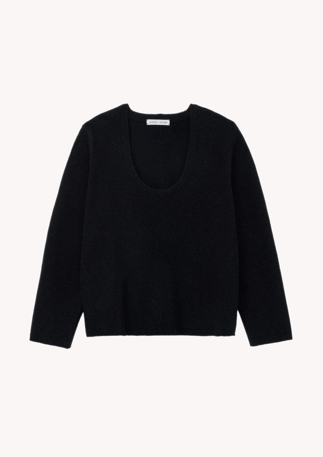 Ellen U-Neck Knit in Black