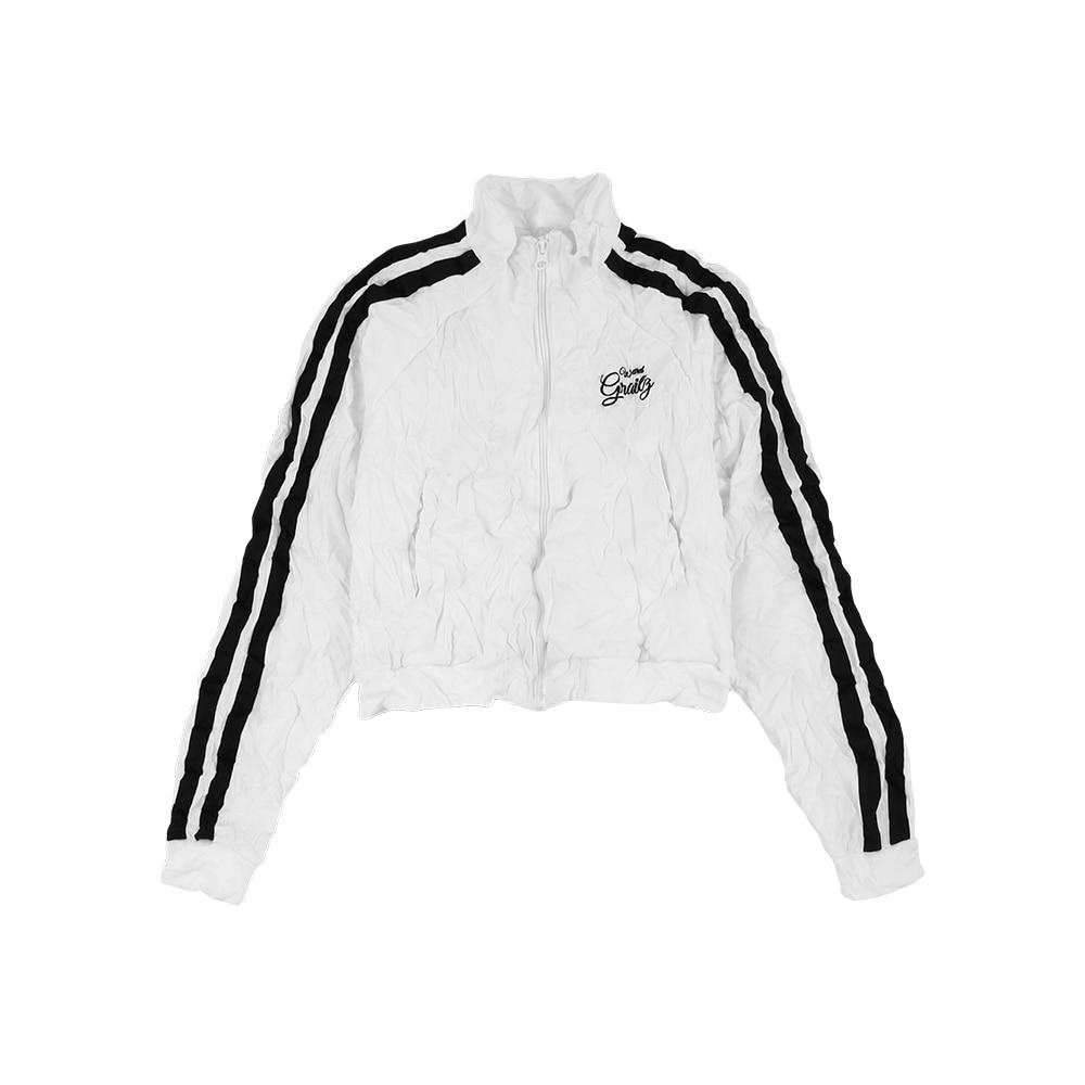 CRINKLE TRACK JACKET [WHITE]