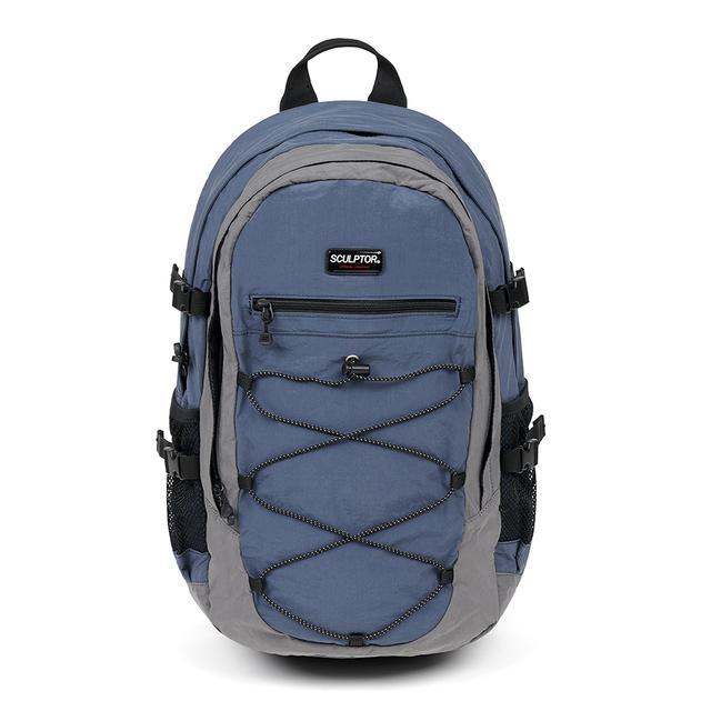 Nylon String Rucksack Blue/Gray
