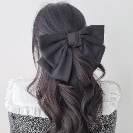 쳐짐이 예쁜 새틴 왕리본 머리핀 리본핀 16col