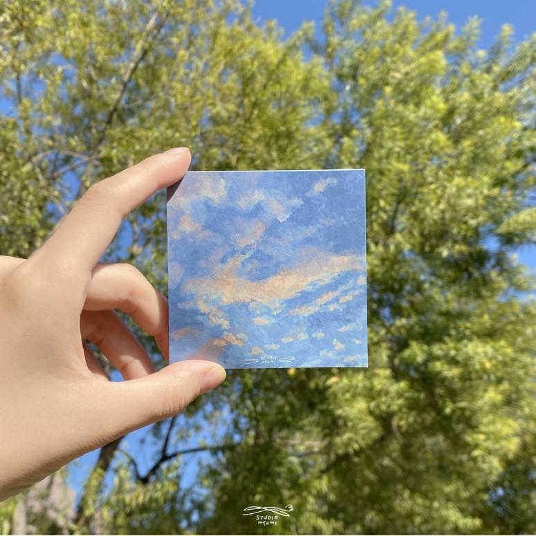 [스튜디오묘미] 하늘 메모지