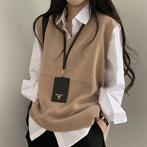 [ 사계절BEST ] 왕왕! 박스핏 브이넥 니트조끼;8col