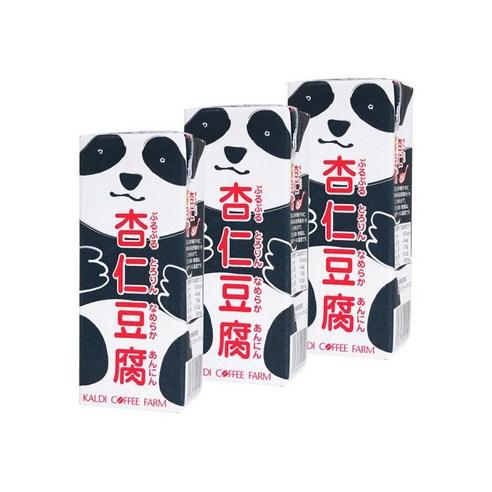 일본 KALDI 칼디 안닌도후 행인두부 미니 215g 3개 세트, 215g, 3개