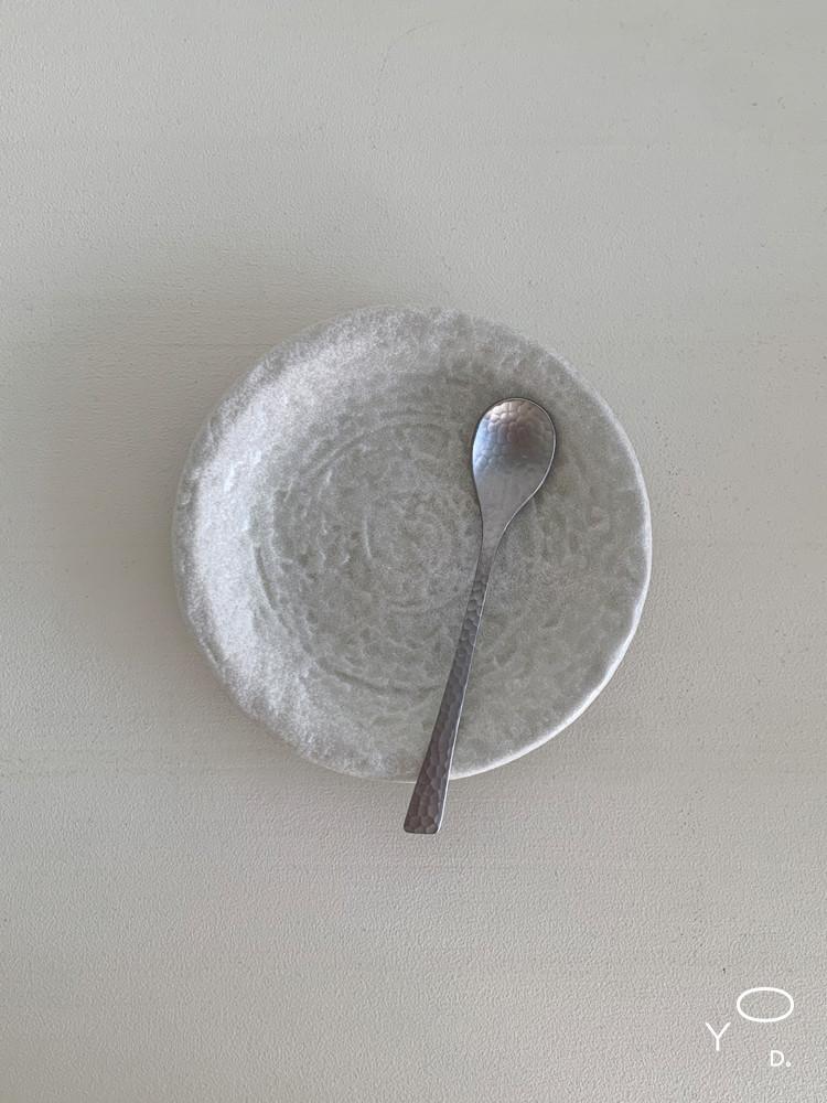 (아워영데이즈) white gray 디저트 플레이트