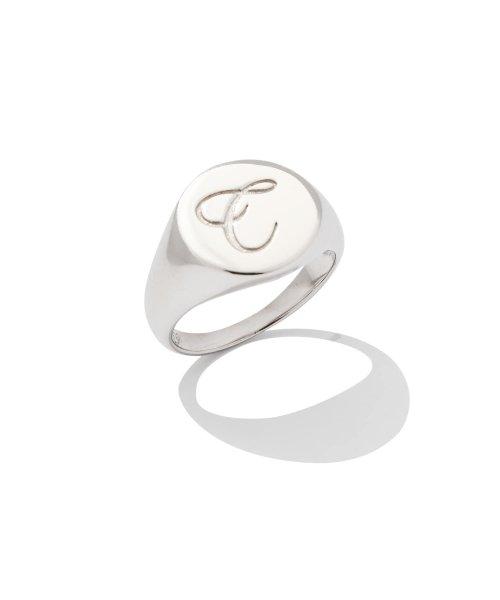 C CURETTY LOGO BOLD RING_SILVER