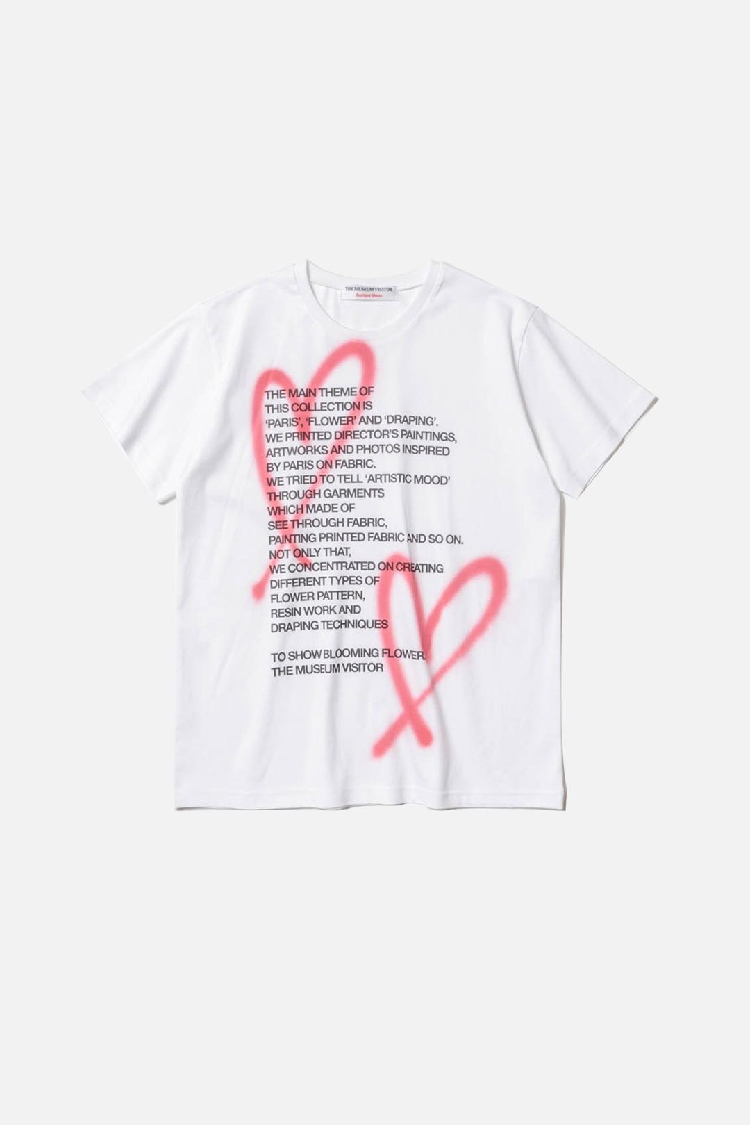 THE MUSEUM VISITOR★韓国★BERLIN LOVE HEART SPRAYED T-SHIRTS BERLIN LOVE HEART SPRAYED T-SHIRTS : THE MUSEUM VISITOR