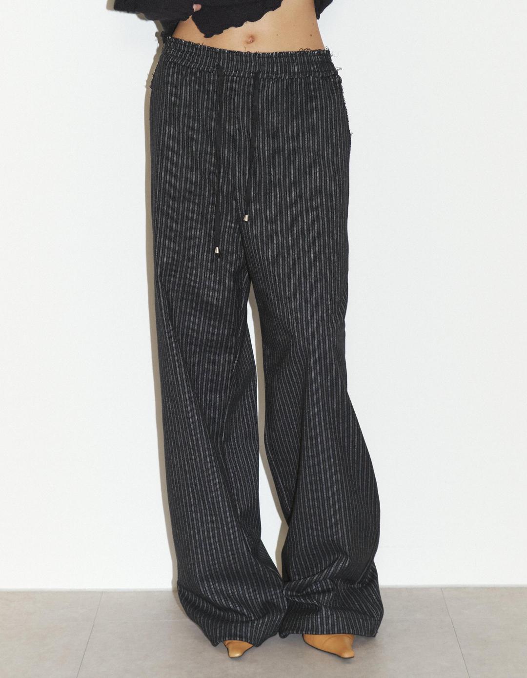 WARM EFFORTLESS PANTS, BLACK