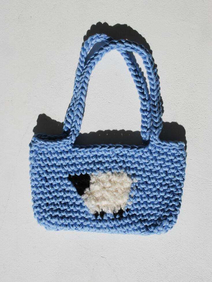 Baaa sheep bag- blue