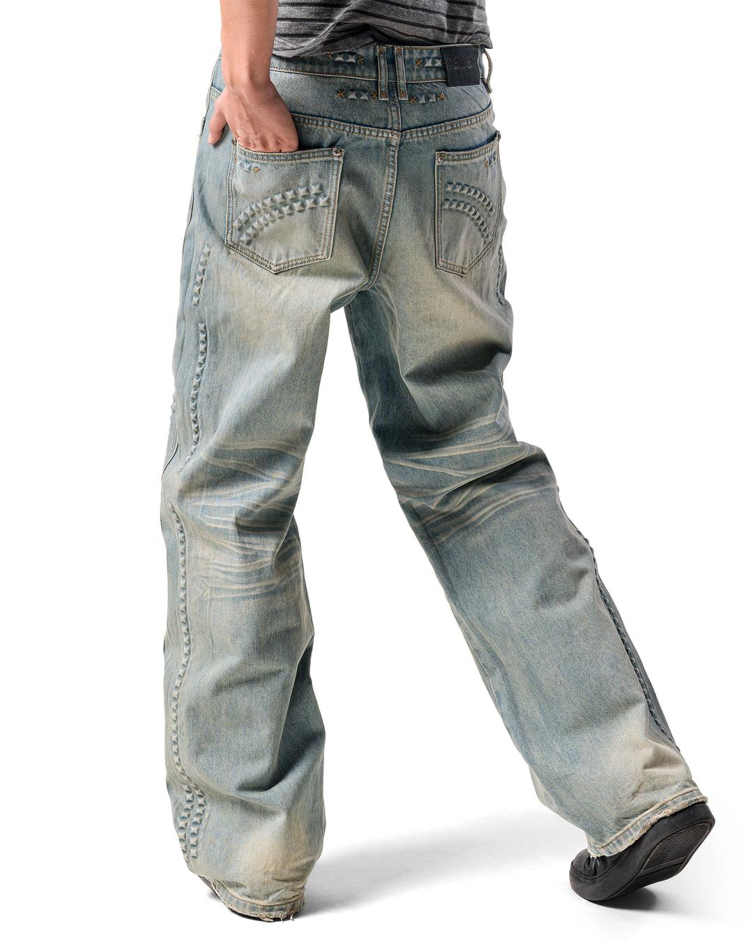 Pyramid Embossed Denim - 26/XS