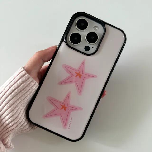 pink star phone case