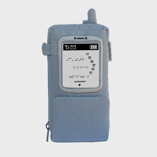 [표뵤뵤] 여보세요 열쇠고리 하늘색