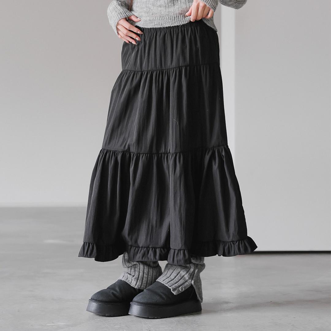 헤리톤 프릴 롱스커트