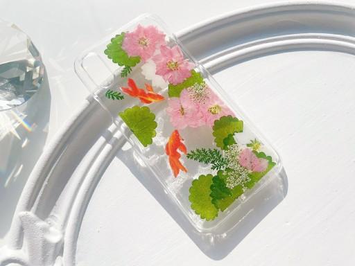 금붕어 연못 생화 케이스☘