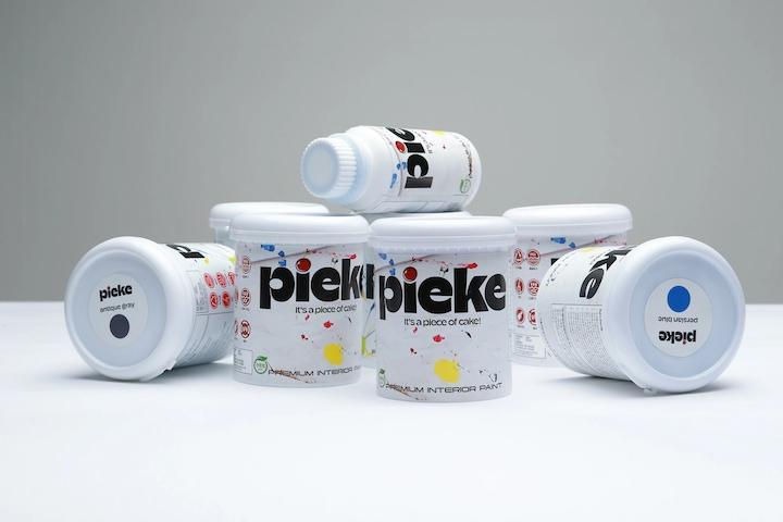 pieke 실내 인테리어용 프리미엄 수성 페인트 1kg