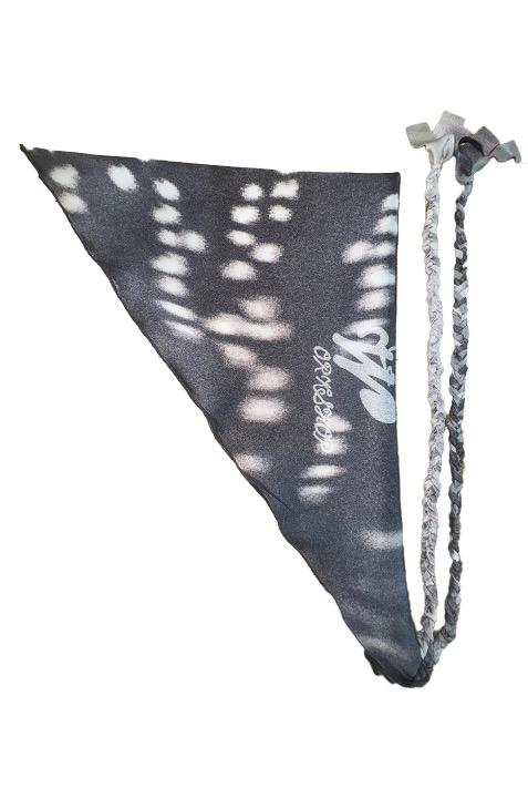 Cowhide Print Head Scarf,  Smudge