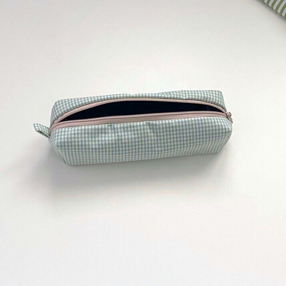프루트 민트 체크 필통(Fruit mint check pencil case)