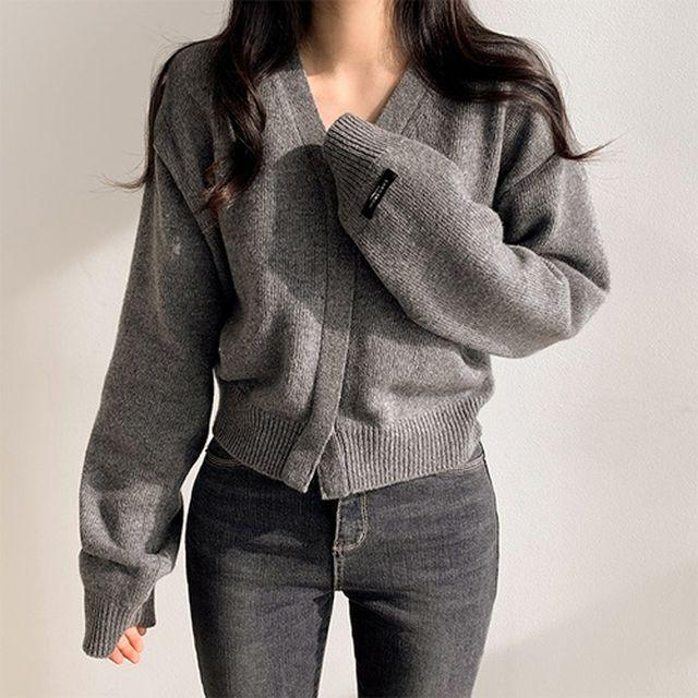 [데일리템!/가을옷] 데이지 히든 버튼 브이넥 울 가디건 (8color)
