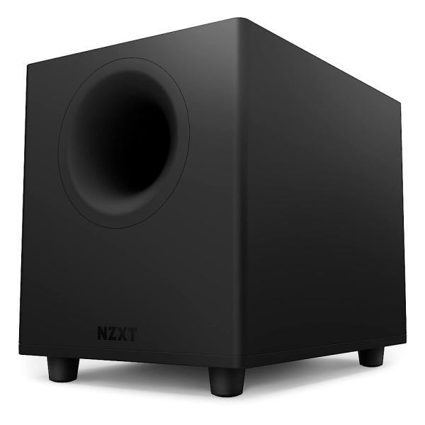 NZXT Relay PC 게이밍 서브우퍼 - AP-SUB80-US - 깊고 강력한 베이스 - 컴팩트한 디자인 - 140와트 - 다운 파이어 링 16.5cm(6.5인치) 드라이버 - 크로스오버 및 위상 제어 - 블랙