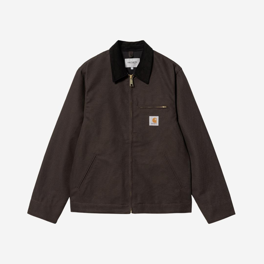 Carhartt WIP Organic Cotton Dearborn Canvas Detroit Jacket Tobacco Black - Spring