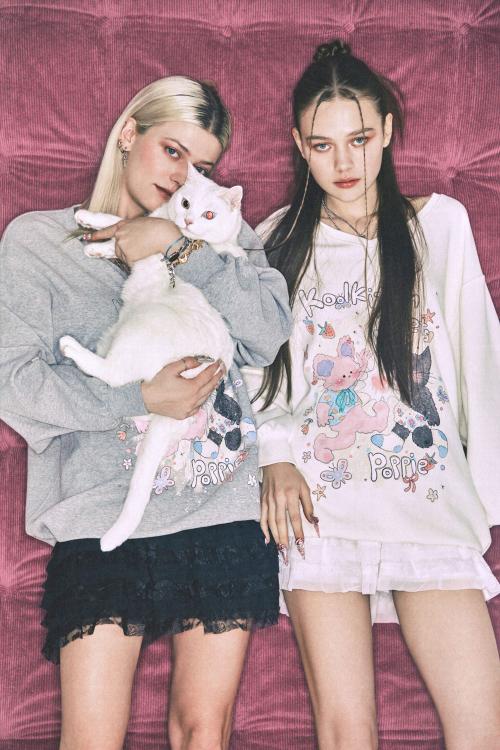 [시그니처] 쿨키튼x팝시즈 콜라보 맨투맨