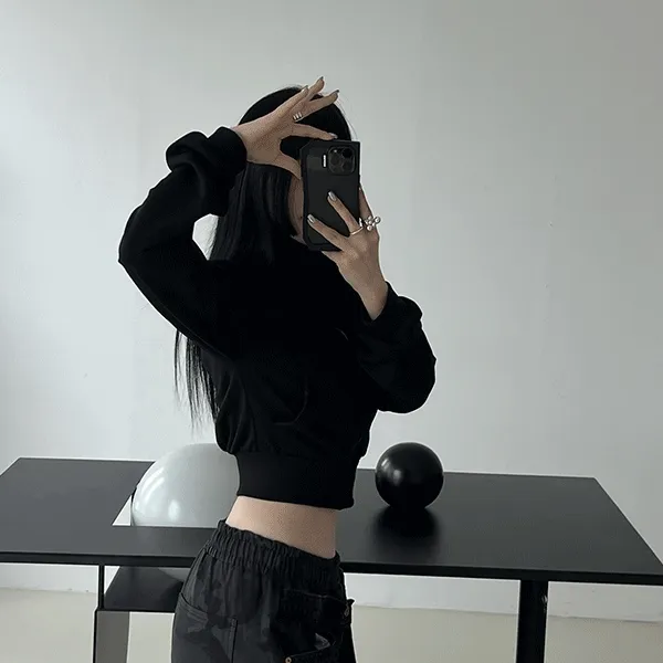 [❤️‍🔥주문폭주❤️‍🔥/당일배송🚀] 카브 하이넥 언발 폴라 집업