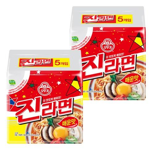 오뚜기 진라면 매운맛 120g, 10개
