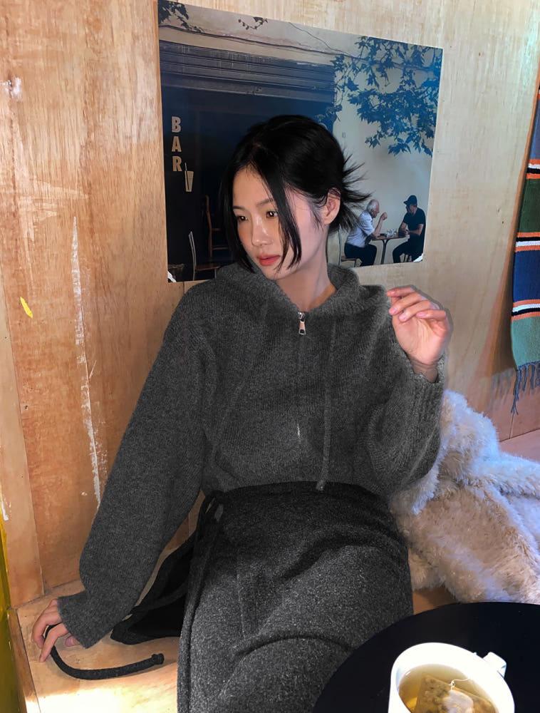 아트 레글런 도톰 투웨이 후드 집업 (4color)