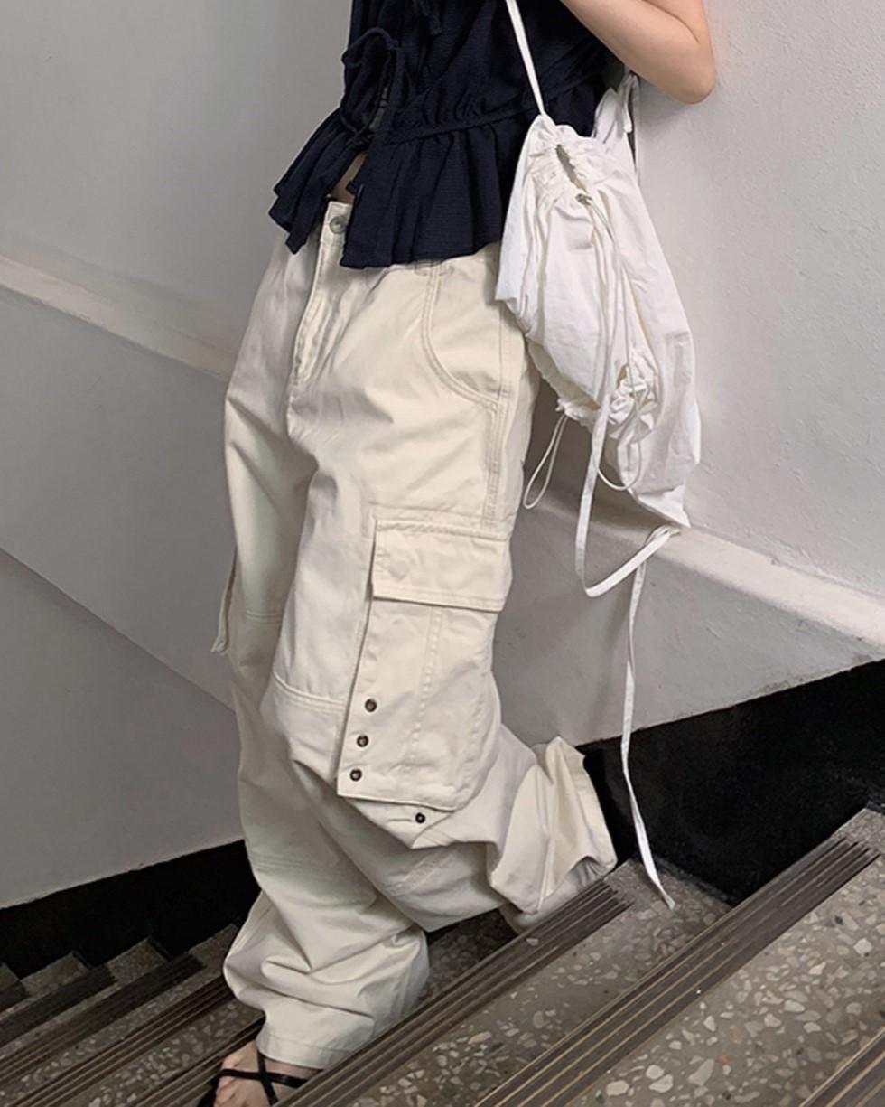 언버티 rivet cargo wide cotton pt