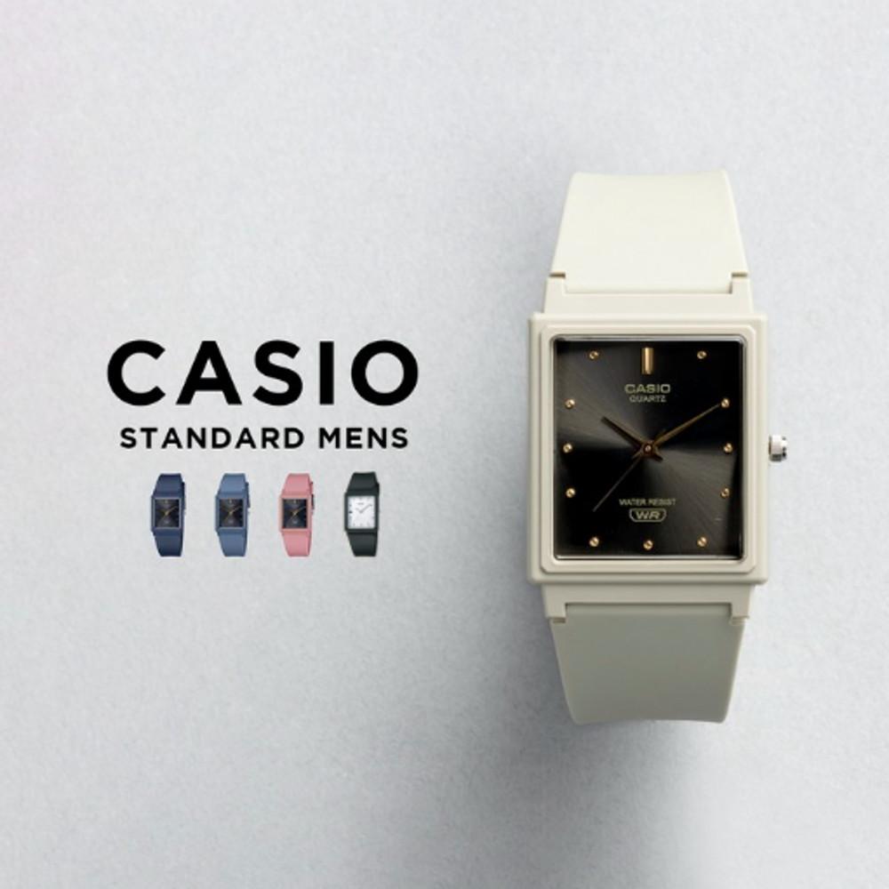 카시오 수능시계 사각 남녀 학생 시험 컬러 우레탄 아날로그 손목시계 7종