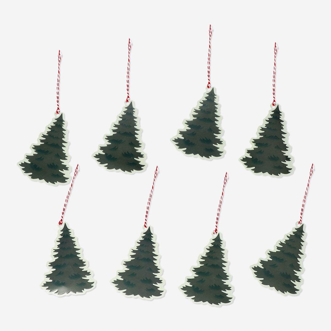 Christmas Tree Gift Tags - 8 pcs