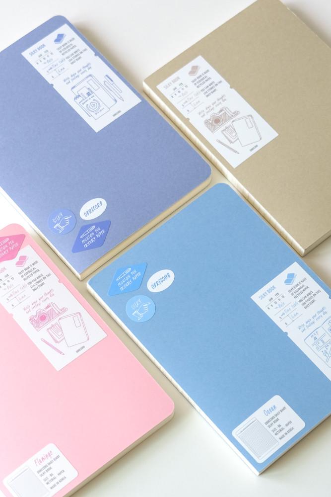 오브레코드 실키북 데일리 다이어리 만년필 노트