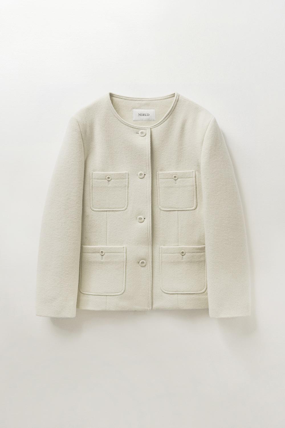 3rd/Mure round jacket (Ivory)