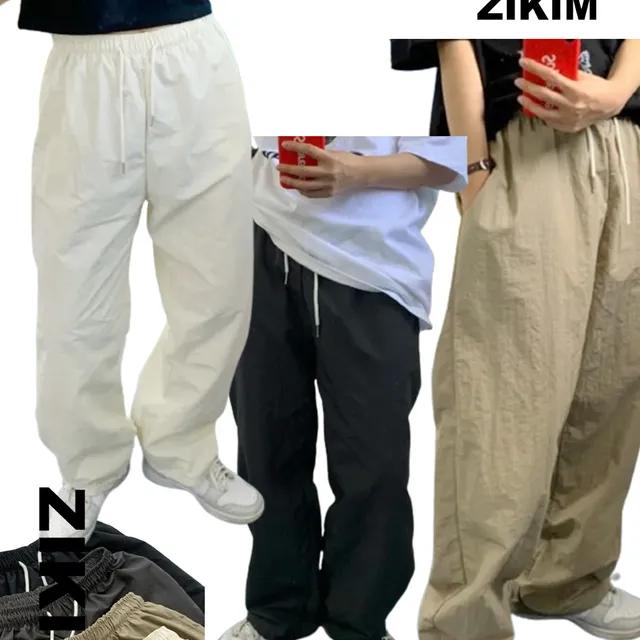 💚주문폭주/700장돌파💚 [투웨이/4col] 바스락 나일론 스트링 와이드 조거팬츠