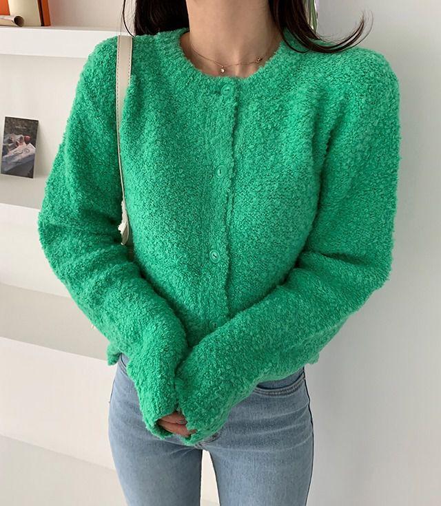 페리어 부클 가디건(4color)