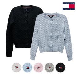 타미힐피거 여성 케이블 가디건 76J2315