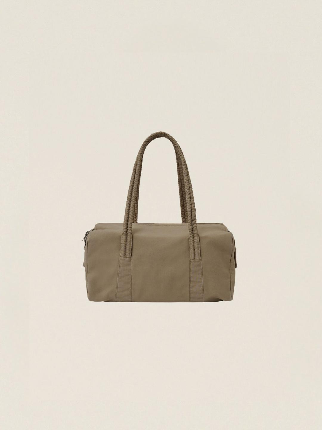 GARMENT DYED DUFFLE BAG (SMALL)  BEIGE