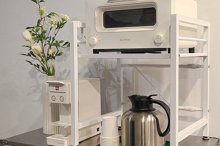 [평생A/S]높이&너비조절 전자레인지 선반 2colors