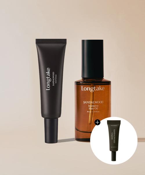 솔리드 퍼퓸 & 헤어오일 듀오 세트 (샌달우드/블랙티앤피그/바질앤베티버)