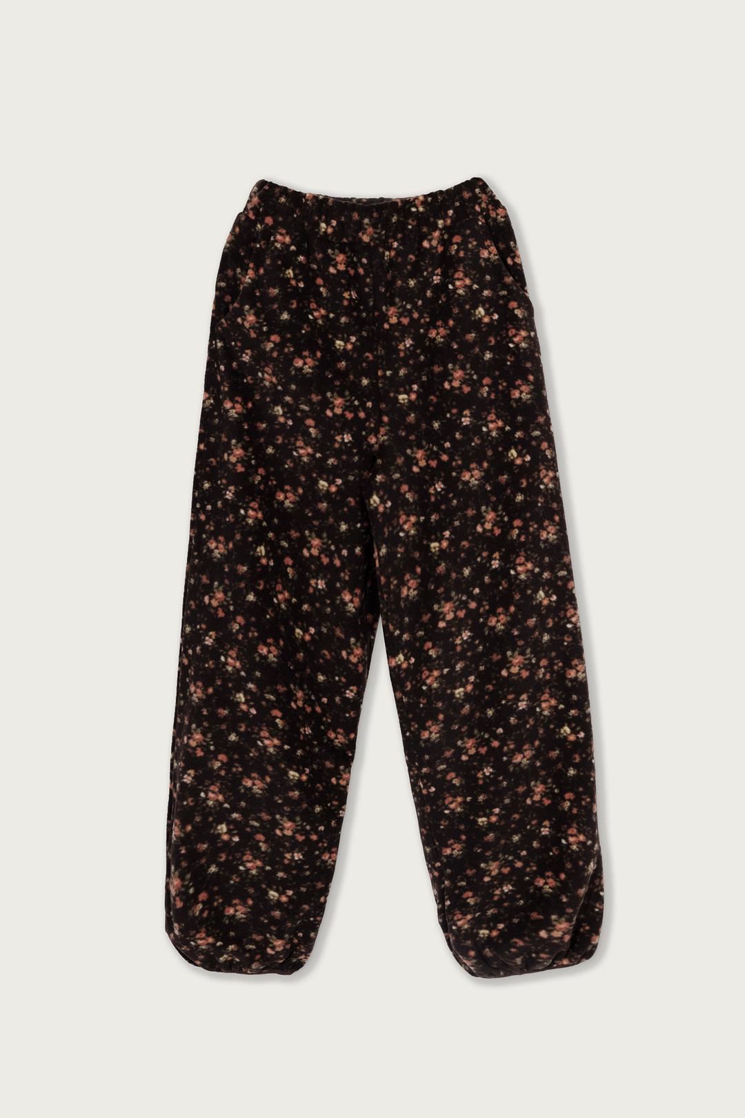 FLOWER COVER PANTS DARK SOIL