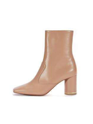 Block Half Boots_Skin Beige