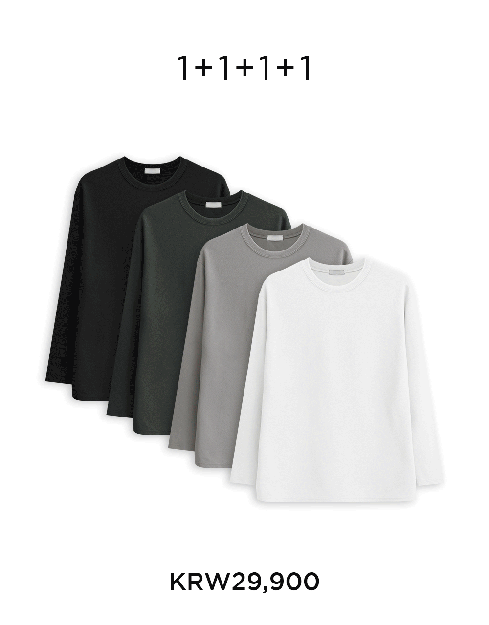 [1+1+1+1]구김없는 가벼운 리버플 긴팔 티셔츠
