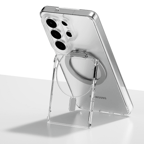 렌즈핏 스탠드 맥세이프 지갑 2장 수납 아이폰 갤럭시 투명 카드 케이스